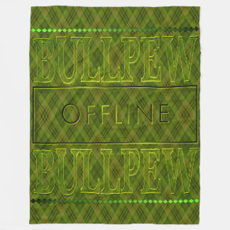 Couverture en laine polaire vert citron Bullpew
