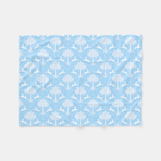 Couverture en laiton bleu chêne et cerf (horizonta (Devant (Horizontal))