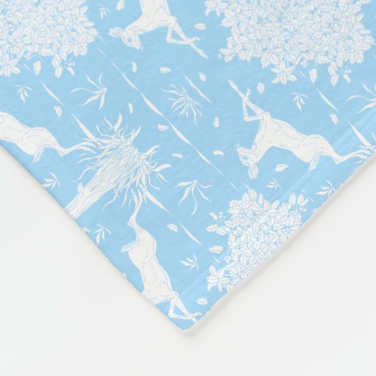 Couverture en laiton bleu chêne et cerf (horizonta (Coin)