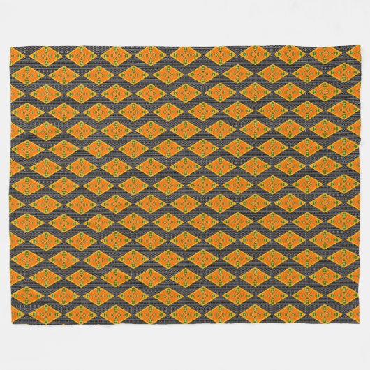 Couverture en laiton Kente Mudcloth Diamonds (Devant (Horizontal))