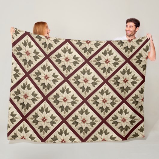 Couverture en laiton poinsettia (En situation)