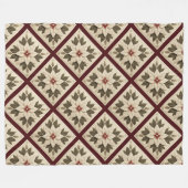 Couverture en laiton poinsettia (Devant (Horizontal))