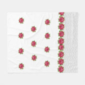 couverture en molleton au crochet floral (Devant (Horizontal))