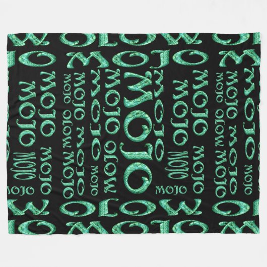 Couverture en molleton noir Mojo (Devant (Horizontal))