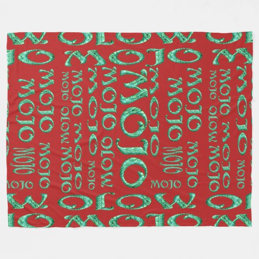 Couverture en molleton rouge mojo (Devant (Horizontal))