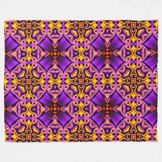 Couverture en molleton violet et jaune (Devant (Horizontal))