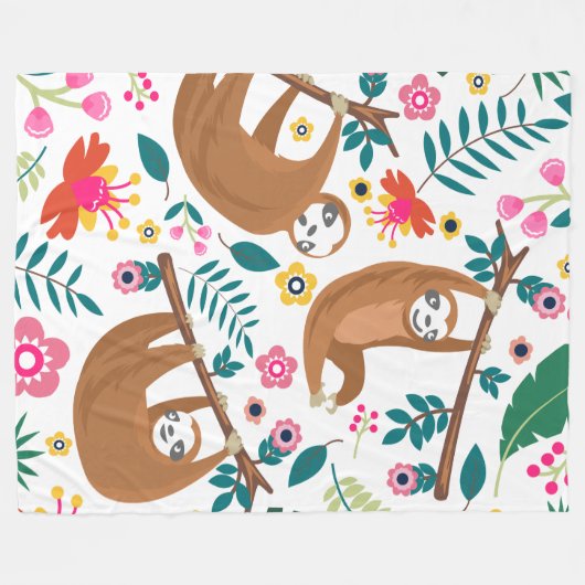 couverture en paresse fleurie (Devant (Horizontal))