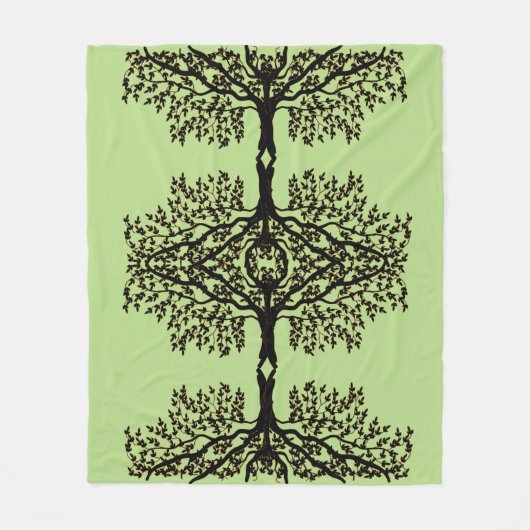 Couverture en peluche - Branches fragiles (Devant)