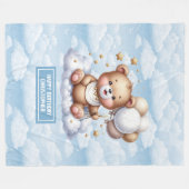 couverture en peluche personnalisée pour la premiè (Devant (Horizontal))