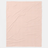 Couverture en plastique corail et gris Cosy Check  (Devant)