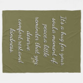 COUVERTURE EN POLAIRE (Devant (Horizontal))