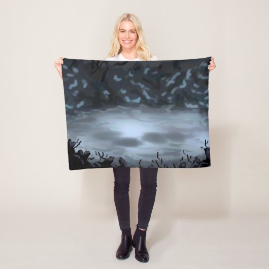 Couverture en polaire (En situation)