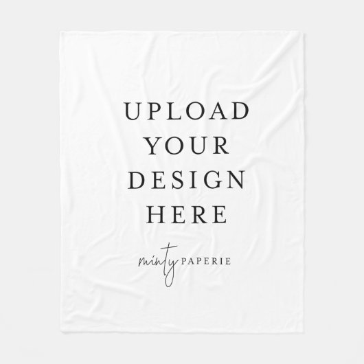 Couverture en polaire 50 po x 60 po personnalisée, (Devant)