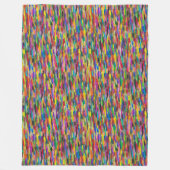 Couverture en polaire à brosse arc-en-ciel (Devant)