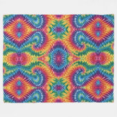 Couverture en polaire à Cravate à ruban arc-en-cie (Devant (Horizontal))