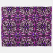 Couverture en polaire à motif bleu et violet (Devant (Horizontal))
