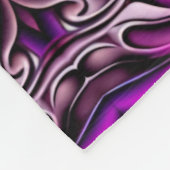Couverture en polaire à motif bleu et violet (Coin)