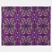 Couverture en polaire à motif bleu et violet (Devant (Horizontal))