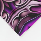 Couverture en polaire à motif bleu et violet (Coin)