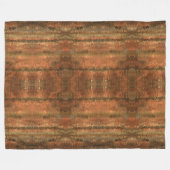Couverture en polaire à motif Brown rustique sud-o (Devant (Horizontal))