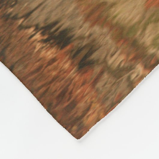 Couverture en polaire à motif Brown rustique sud-o (Coin)