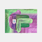 Couverture en polaire Abstraite Hamsa (Devant (Horizontal))