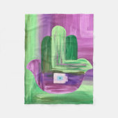 Couverture en polaire Abstraite Hamsa (Devant)