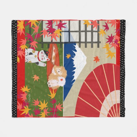 couverture en polaire AKI Chow (Devant (Horizontal))