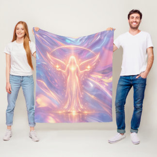Couverture en polaire Ange de Lumière – Céleste Ét