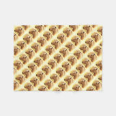 Couverture en polaire animale Brown et en or (Devant (Horizontal))