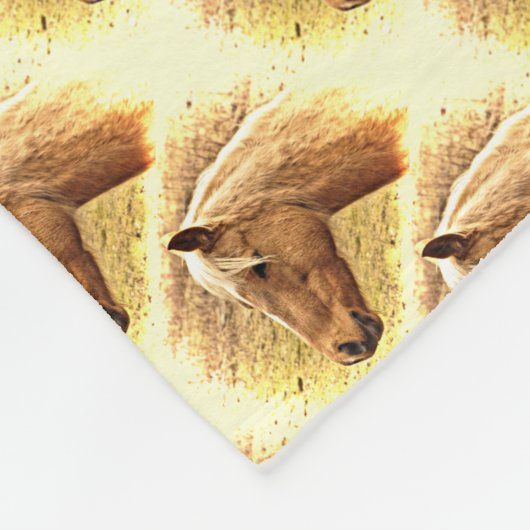Couverture en polaire animale Brown et en or (Coin)