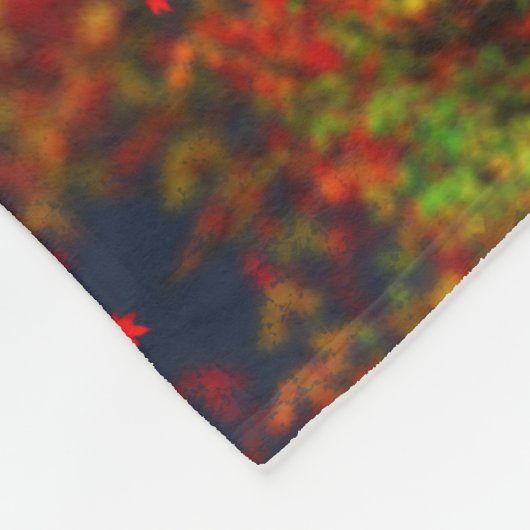 Couverture en polaire arc-en-ciel en chute (Coin)