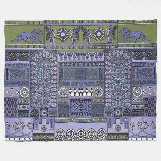 Couverture en polaire assyrienne (Devant (Horizontal))