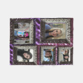 Couverture en polaire avec 5 encarts photo cadre a (Devant (Horizontal))