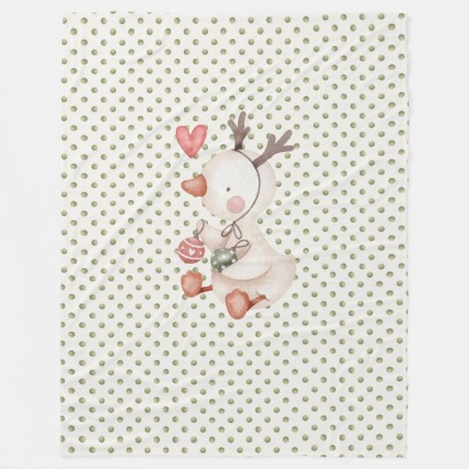 Couverture en polaire avec canard mignon (Devant)