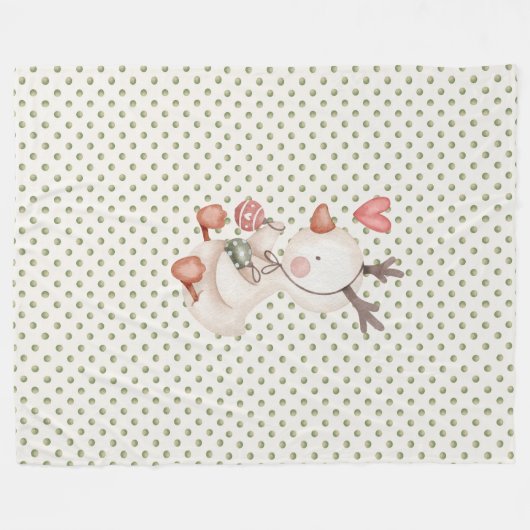 Couverture en polaire avec canard mignon (Devant (Horizontal))