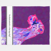 Couverture en polaire avec illustration de Great D (Devant (Horizontal))