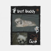 Couverture en polaire Best Buddy Chih Tzu Tzu (Devant)