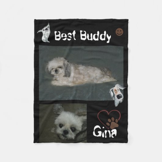 Couverture en polaire Best Buddy Chih Tzu Tzu (Devant)