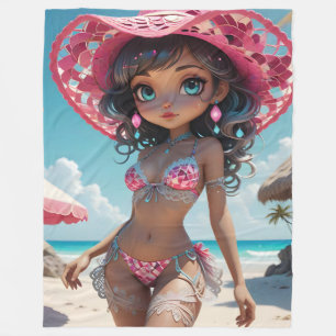 Couverture en polaire Bikini Babe