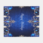 Couverture en polaire bleu (Devant (Horizontal))