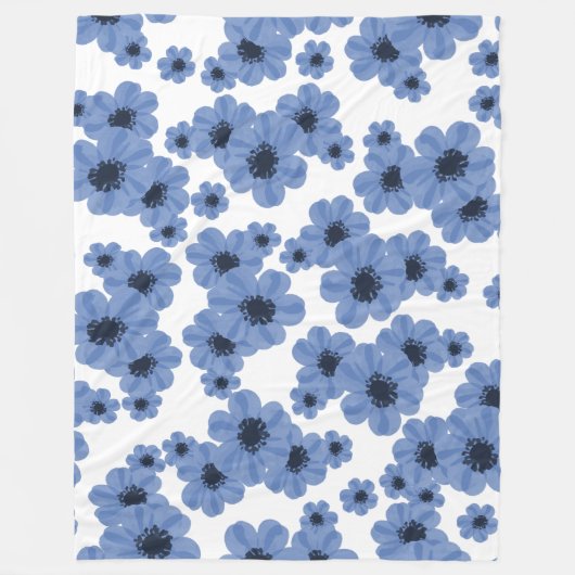Couverture en polaire bleu 60x80 (Devant)