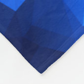 Couverture en polaire bleu à triangles bas polis (Coin)