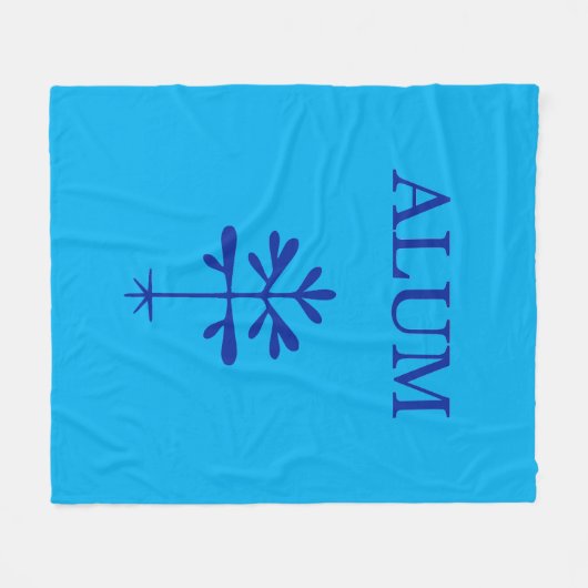 Couverture en polaire, Bleu d'aluminium (Devant (Horizontal))