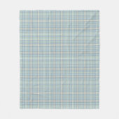 Couverture en polaire bleu Tartan Figaro (Devant)