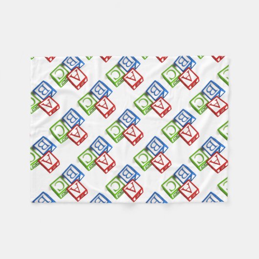 Couverture en polaire/blocs ABC (Devant (Horizontal))