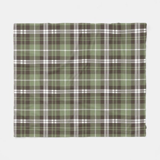 Couverture en polaire Brown et verte (Devant (Horizontal))