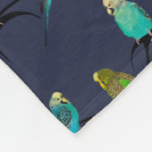 Couverture en polaire Budgie Frenzy (Navy) (Coin)