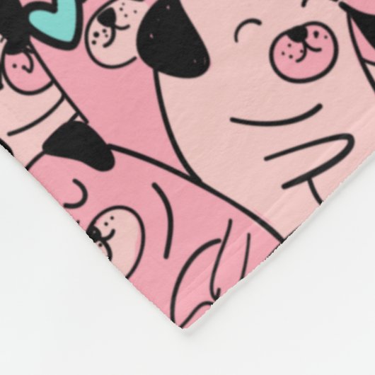 Couverture en polaire carlin (Coin)