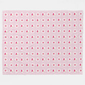 Couverture en polaire cerise pique-nique (Devant (Horizontal))